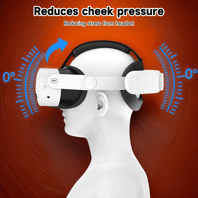 Meta Quest 3S VR Headset with One-Click Adjustable Fit, Enhanced Comfort & Support, Quick Swap Design, Ergonomic Padded Accessories, Extended Wear Time - Secure Straps Included