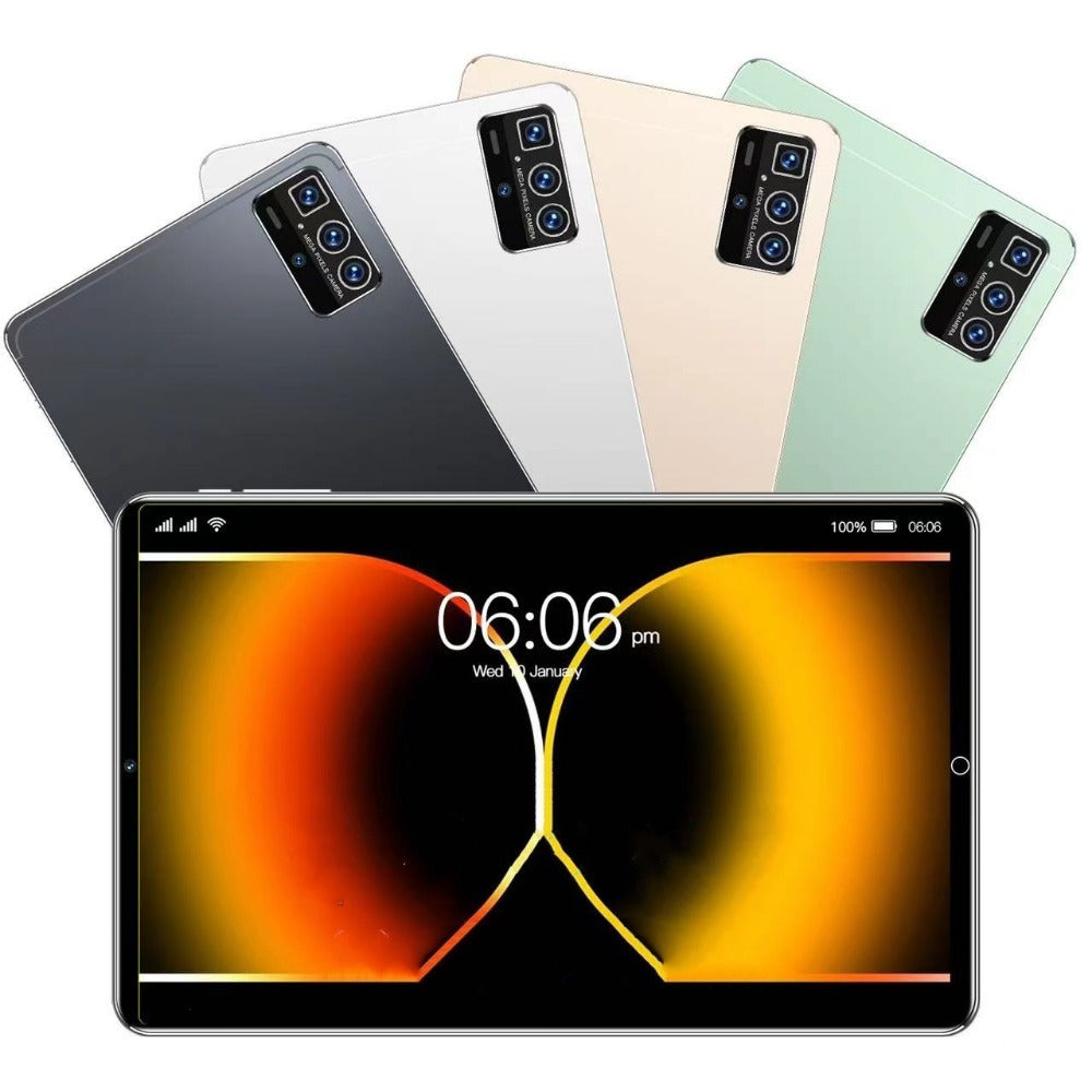 Android13 Slim Tablet, 10.1-Inch Large Screen, 1920 X 1200 Display, 8800mAh Battery, Front And Rear Cameras, Dual Speakers, 8 256GB Storage