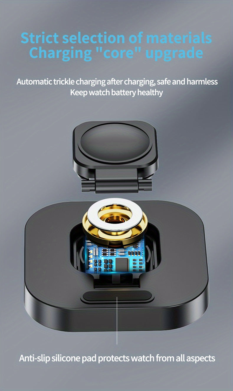 For Watch Charger S8 Ultra For IWatch7 Wireless Magnetic Suction For Watch 6/SE/5/4/3/2 Series E Fast Charging Cable Portable Charging Base Bracket