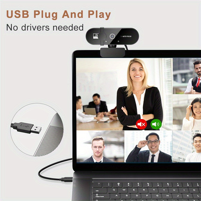 2K 4K Webcam 1080P With Microphone