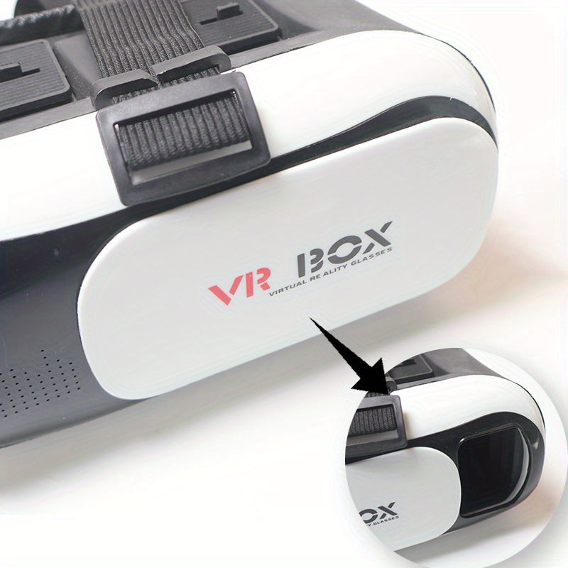 VR BOX 3D Virtual Reality Glasses with Stunning Visual Effects, Ergonomic Adjustable Headband for Full Immersion Gaming & Movie Experience - Smartphone Compatible - For Students & Entertainment Enthusiasts - Perfect Gift for Back to School