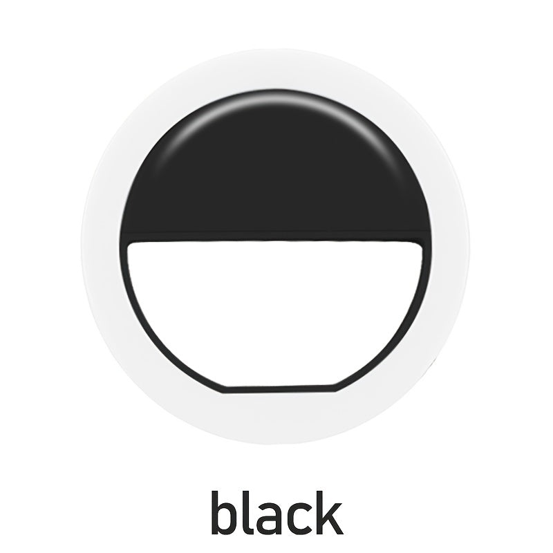 AAA Battery Mobile Phone Accessories Portable LED Ring Mini Fill Light Selfie Flash Ring Light For Phone Live Streaming Video Make Face Beauty
