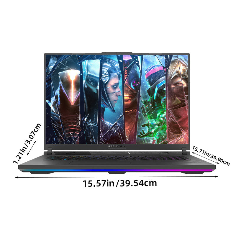 ASUS ROG Strix G18 18 inch 240Hz QHD Gaming Laptop, 14th Gen Intel 24-Core i9 14900HX, 64GB DDR5, 1TB SSD, GeForce RTX 4060, Wi-Fi 6, Windows 11 Home, with Wireless Mouse-White