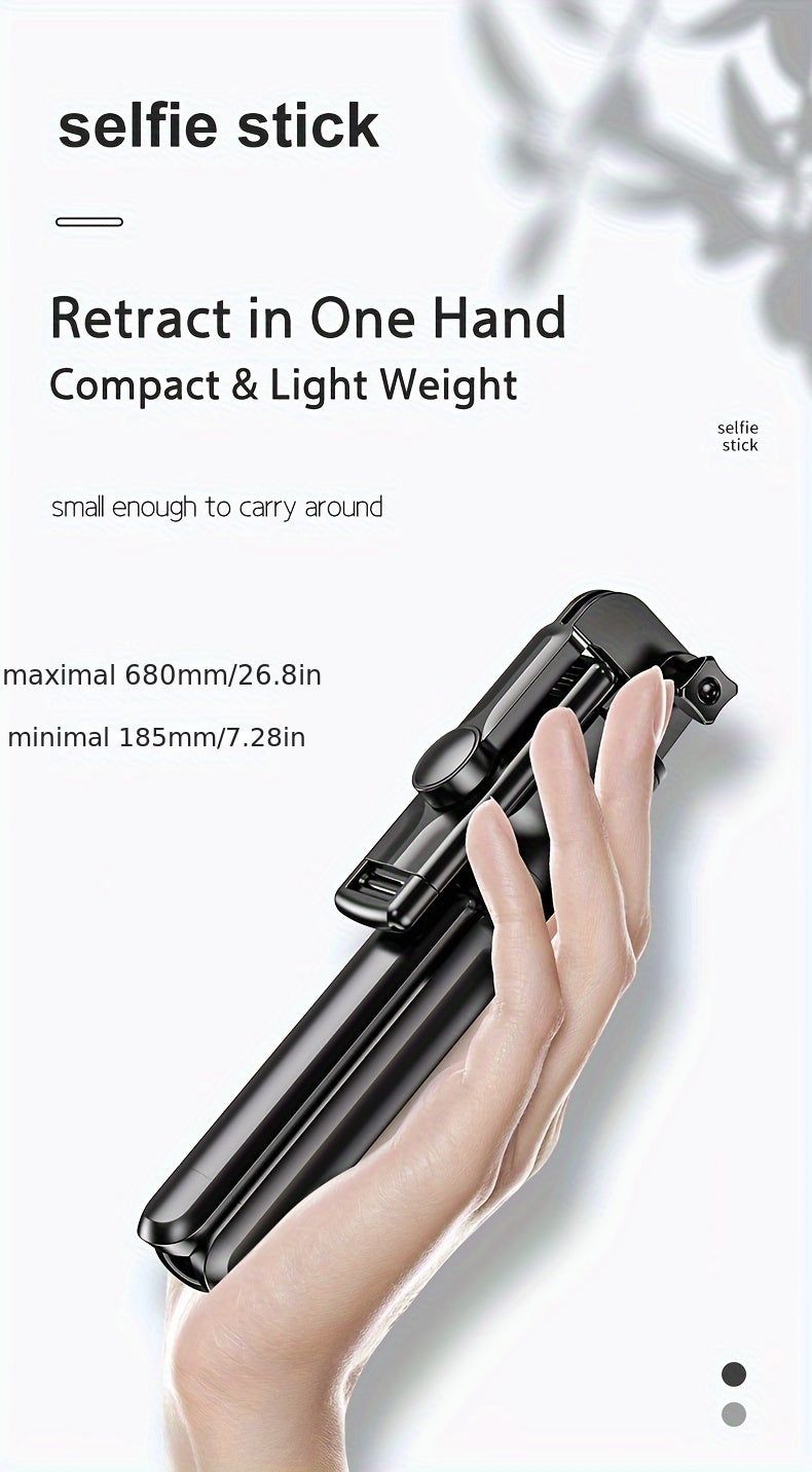 Extendable Cell Phone Selfie Stick, Smartphone Tripod Stand With Wireless Remote, 360° Rotation For IPhone/Samsung/Android Smartphones