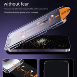 iPhone Tempered Glass Screen Protector with Easy Application Kit, Glossy Finish, Dust-Free Bubble-Free Installation - 1 Pack