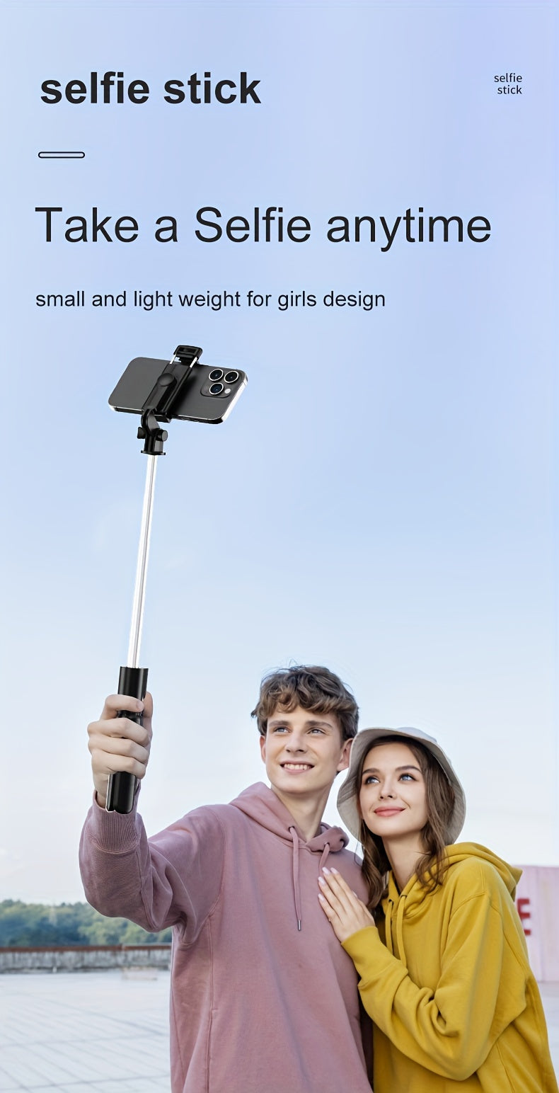 Extendable Cell Phone Selfie Stick, Smartphone Tripod Stand With Wireless Remote, 360° Rotation For IPhone/Samsung/Android Smartphones