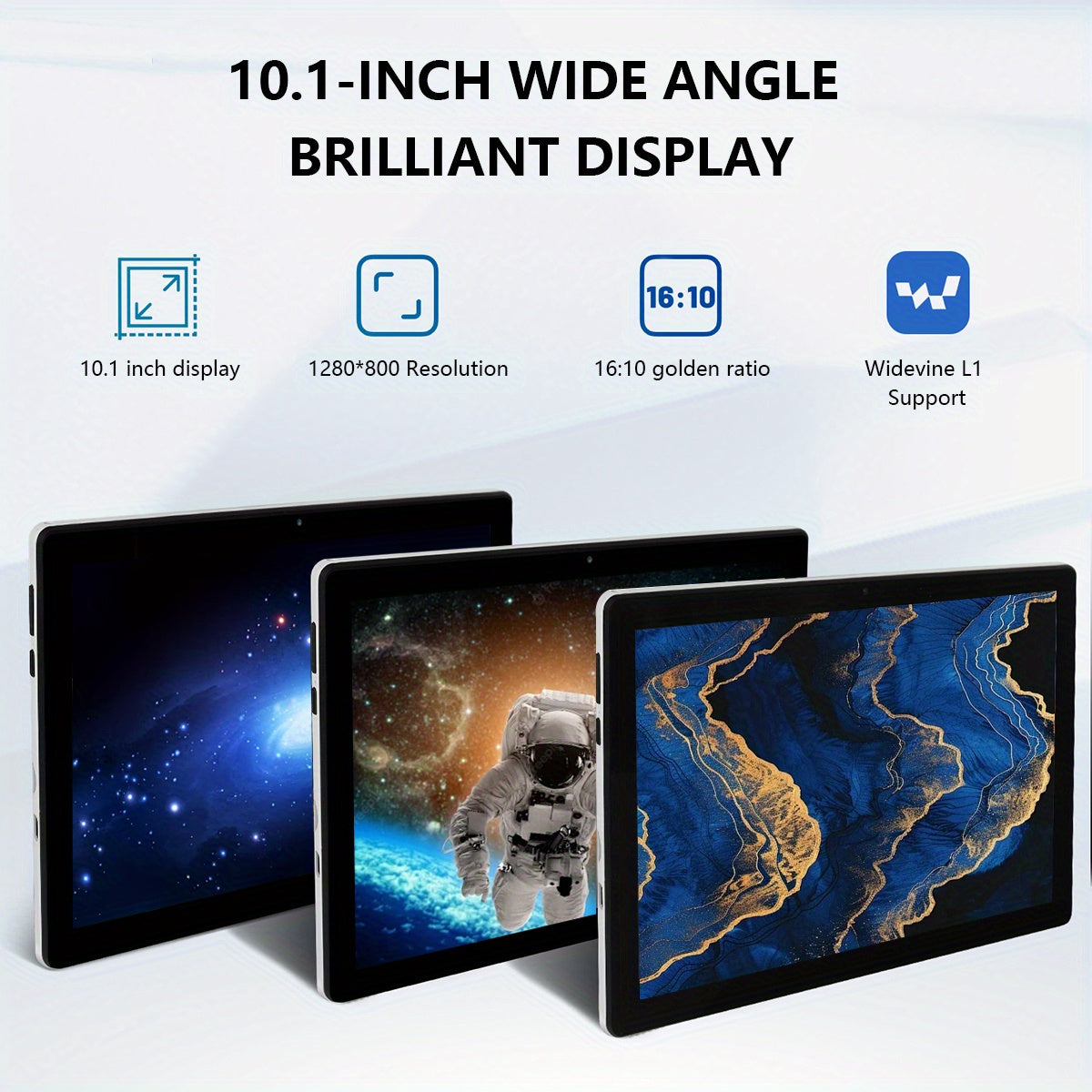 AEEZO Face Recognition Supported 2-in-1 Tablet With Wireless Keyboard, 10.1-inch, Android 14 Tablet, Octa-Core, 10GB RAM (3 7), 64GB Storage, 1TB TF Expansion, 1280x800 HD, 5, 000mAh, Dual Cameras (5MP 8MP), With Wired Headset, Wireless Mouse, Keyboard,