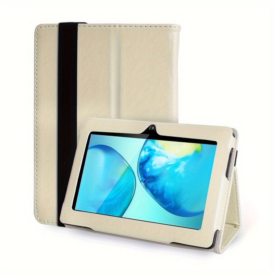 ATMPC 7-Inch for Android Tablet - Quad Core, HD IPS Display, Dual Cameras, WiFi, 2GB for RAM, 32GB Storage with Case - 2023 Model