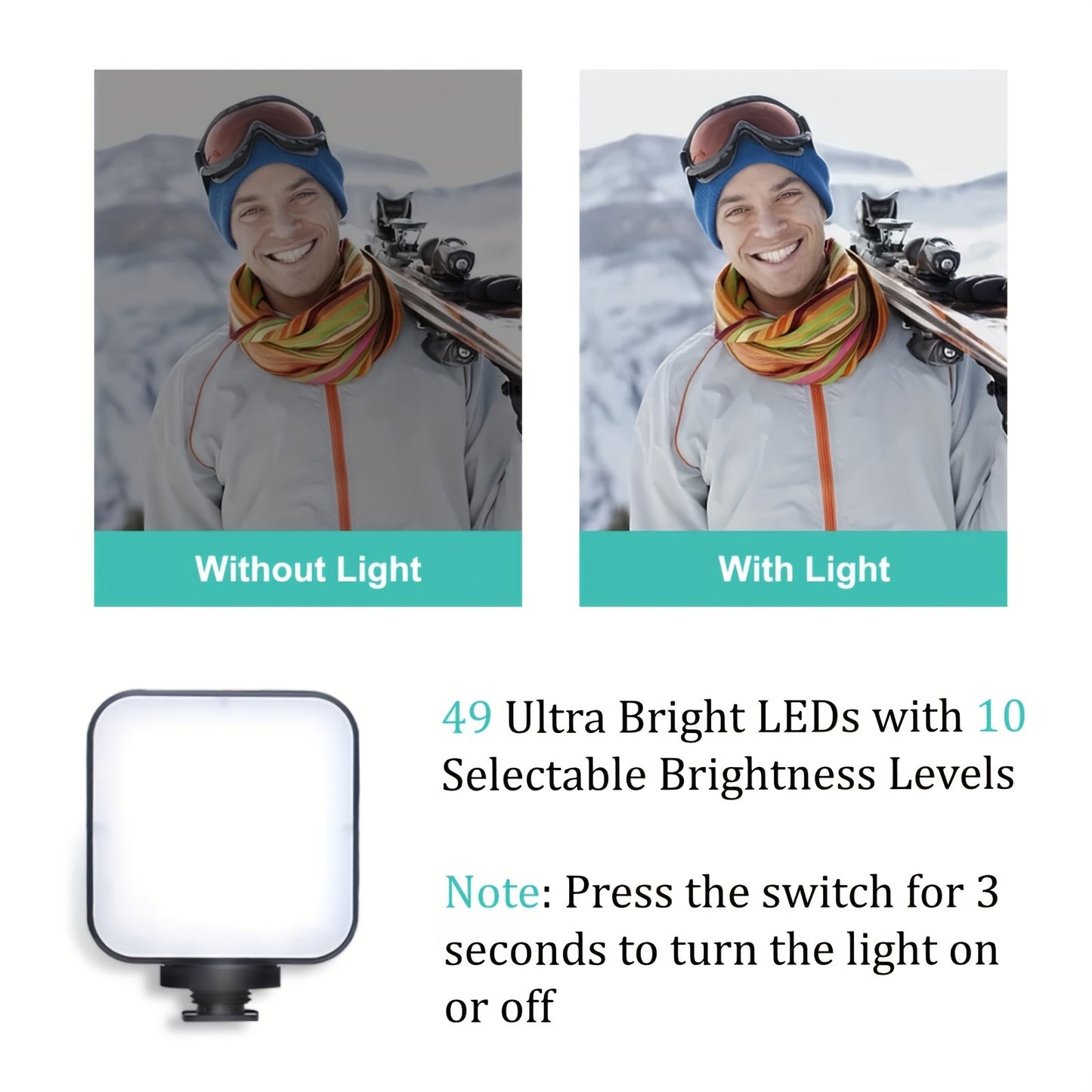 Professional Live Streaming Kit - Handheld Gimbal & Stabilizer with LED Light, Tripod, Microphone, and External Camera Connectors