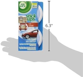 Air Wick Stick Ups Car Air Freshener, Crisp Breeze, 2ct (Packaging May Vary)