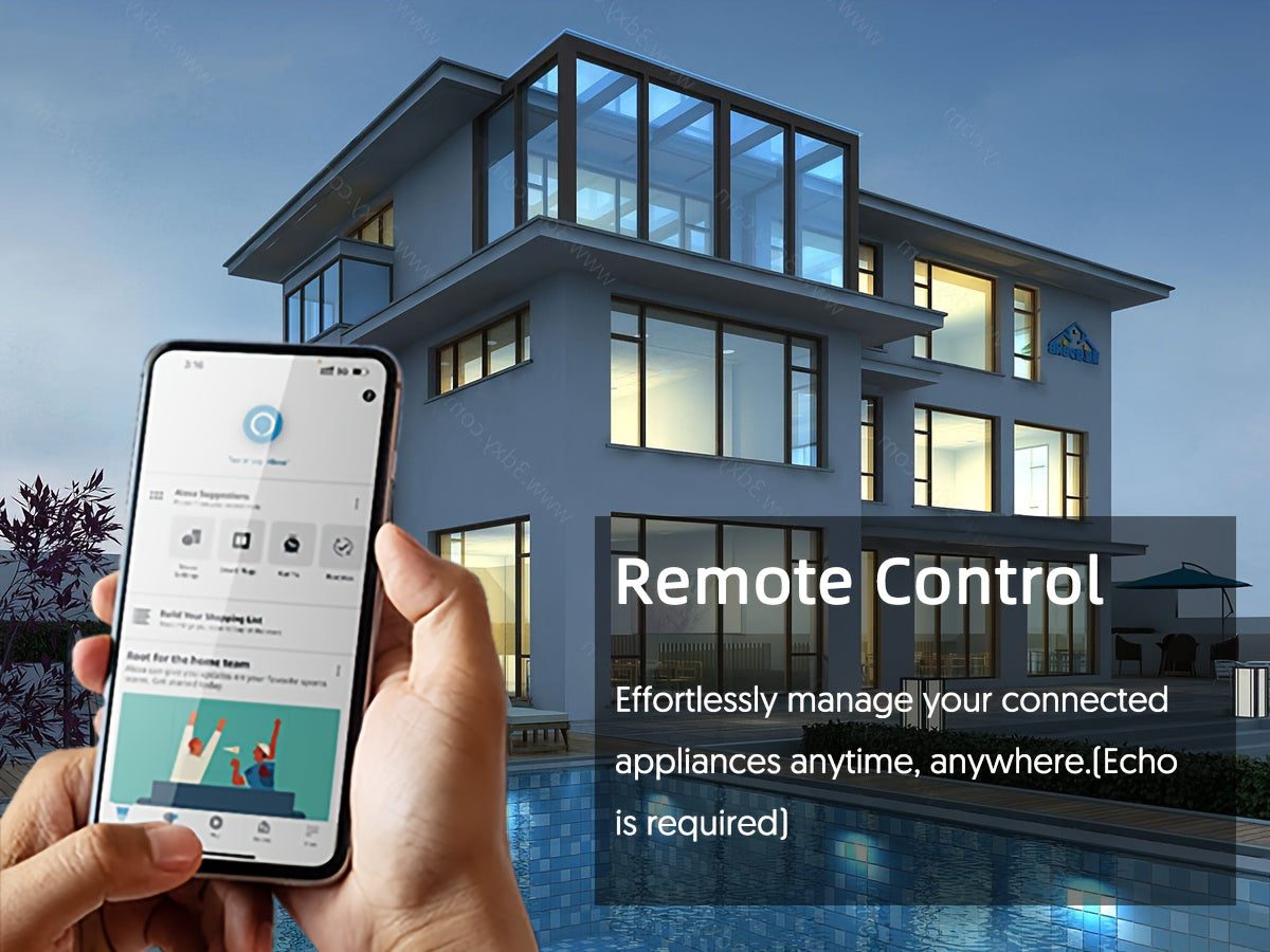 YNF Smart Plug Compatible With Alexa, Easy Setup With Voice Commands, Voice And Remote Control, Timer & Scheduling, Group Control, Stable Connection, Requires Alexa Echo