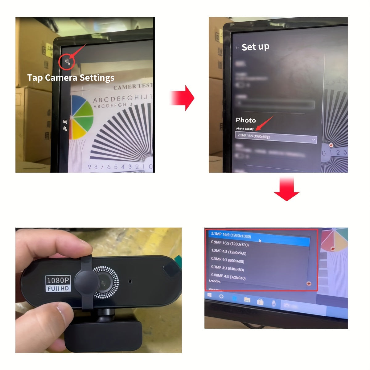 2K 4K Webcam 1080P With Microphone