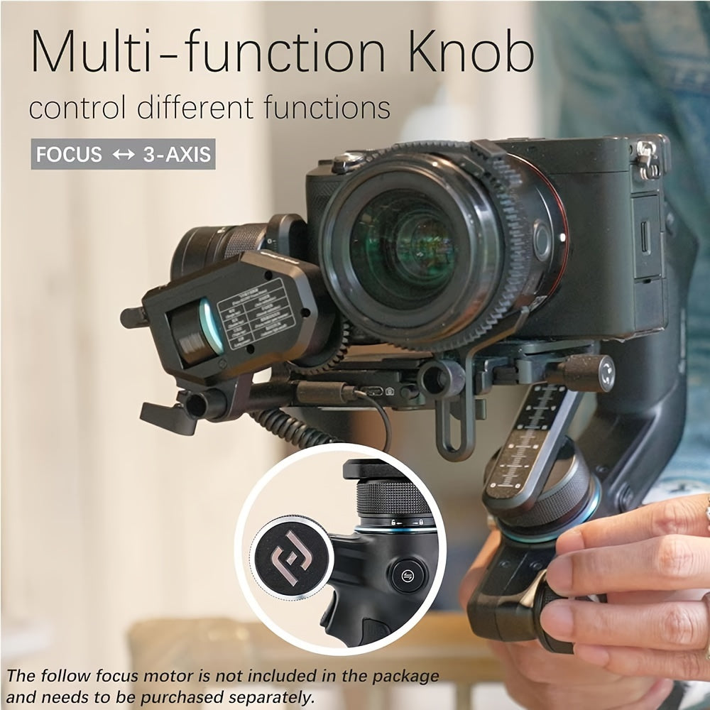 FeiyuTech Scorp Mini 3-Axis All In One Gimbal Stabilizer for Mirrorless Camera with Short Lens, Compact Cameras, Action Camera Gopro, 54-88mm Width iPhone 15 Pro, 1.3" Touch Screen, 2.6lbs Payload