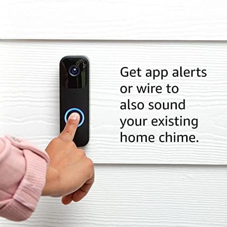 Blink Video Doorbell 3 Outdoor 4 smart security cameras (4th Gen) with Sync Module 2 | Two-year battery life, motion detection, two-way audio, HD video, Works with Alexa