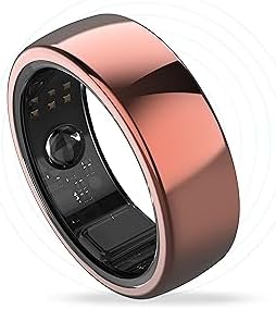 Aabo AI Smart Ring for Men & Women | Fitness Tracking - 32 Modes | Sleep & Stress Monitoring | Titanium Ring | No App Subscription | IP68 Water Resistant | Upto 7-Day Battery Life |Black, Size 11