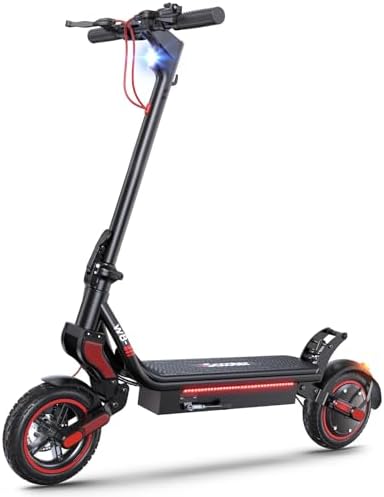 iScooter Electric Scooter, Top Speed 22/25 MPH E-Scooter Up to 18/25 Miles Range, Folding Commuting Electric Scooter for Adults with Turn Signal-360 ° Lighting - 8.5/9.3" Tires/264 Lbs Load W7 & W8