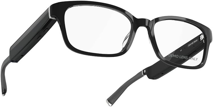 Amazon Echo Frames (3rd Gen) Echo Pop | Smart glasses with Alexa | Round frames in Blue Tortoise with prescription ready lenses