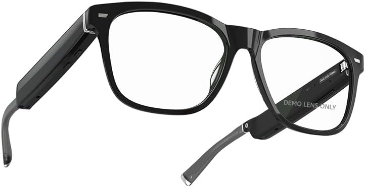 Amazon Echo Frames (3rd Gen) Echo Pop | Smart glasses with Alexa | Round frames in Blue Tortoise with prescription ready lenses