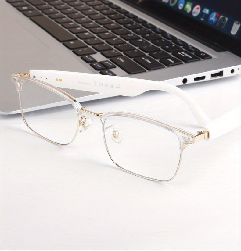 Smart Glasses With Automatic Color-changing Lenses, Touch Control, Built-in Microphone, High-resolution Audio, Wireless, Rechargeable Battery, Blue Light Protection, Suitable For Office, Outdoor, Sports, Driving, Music Playback, Hands-free Calls - The Pe