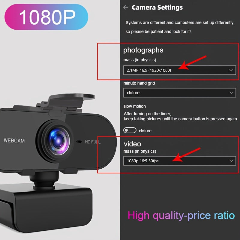 Full HD 1080P Webcam