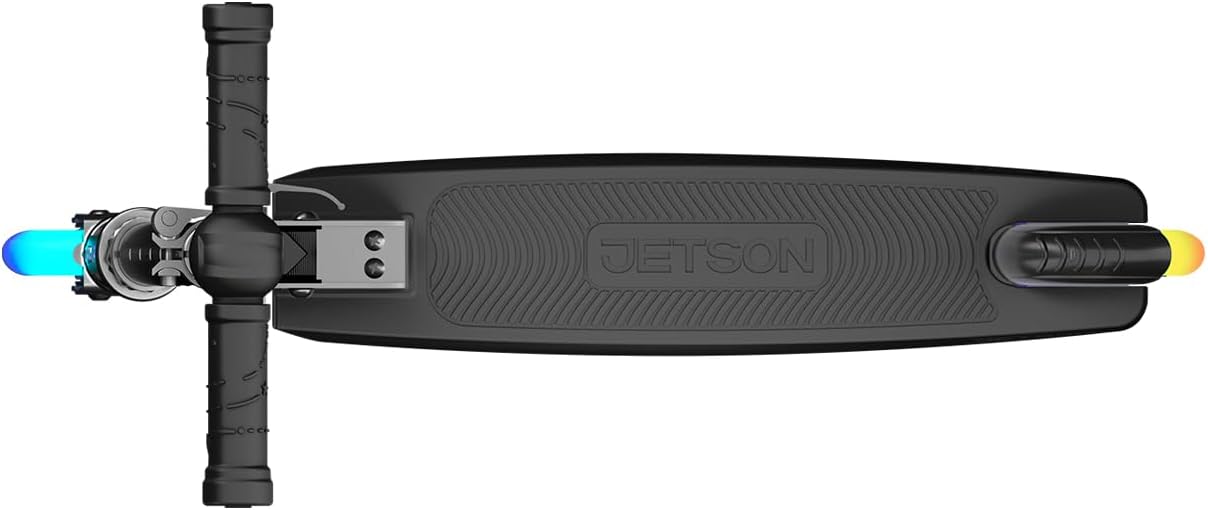 Jetson 2-Wheel Light-Up Kick Scooter, Light Up Deck and Wheels, Height Adjustable Handlebar, Rear Brake, Easy-Folding Mechanism, 4 or 6 inch wheels