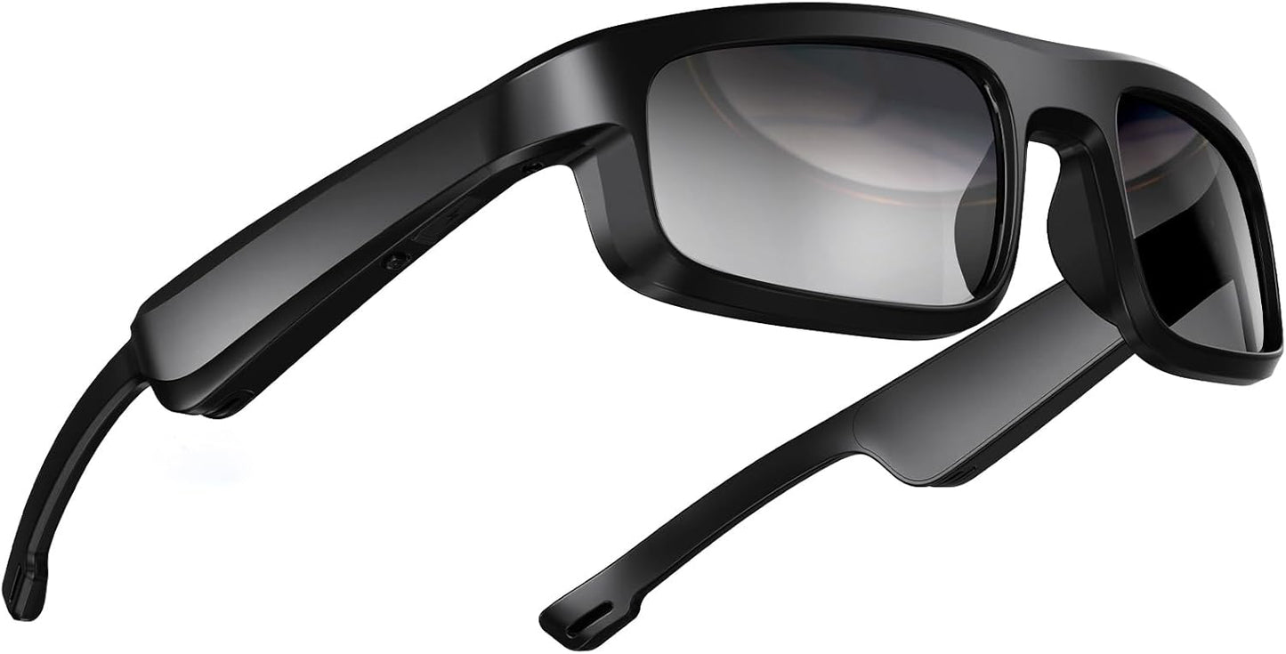 Smart Glasses, Polarized Bluetooth Sunglasses with Speaker, Voice Assistant, Open Ear, UV Protection Outdoor Audio Glass