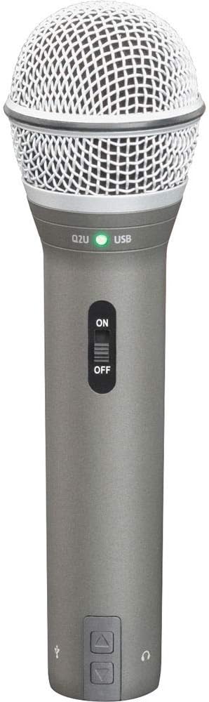 Samson Technologies Q2U USB/XLR Dynamic Microphone Recording and Podcasting Pack (Includes Mic Clip, Desktop Stand, Windscreen and Cables), Silver