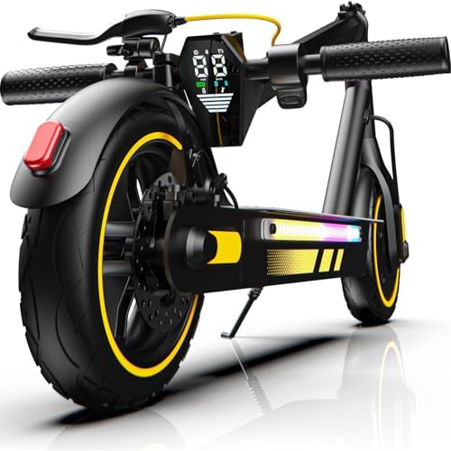 Electric Scooter Adults, 15/18/21AH Big Battery, 600/800/1200W Motor, 10"/11" Off Road Tire, Folding E Scooter with Seat