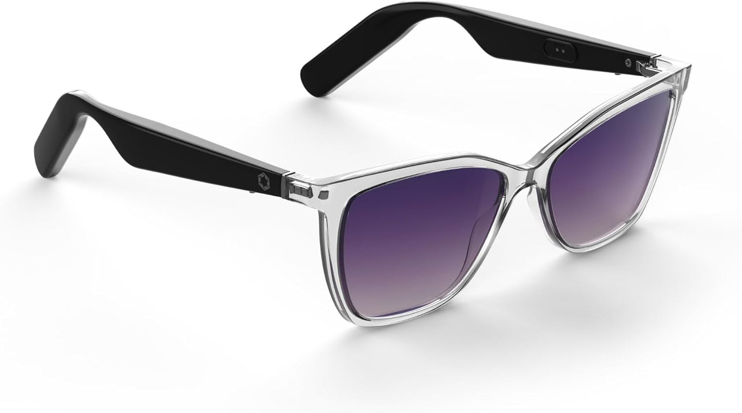 Lucyd Lyte (2024 Version) Smart Glasses for Women Bluetooth Smart Eyewear with UV400 Polarized Lenses, Open Ear Speakers & Microphone Millennia (Standard)