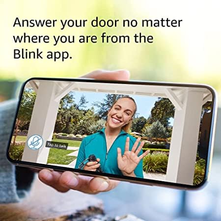 Blink Video Doorbell 3 Outdoor 4 smart security cameras (4th Gen) with Sync Module 2 | Two-year battery life, motion detection, two-way audio, HD video, Works with Alexa