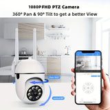 Full Color Night Vision Wireless 1080p HD Indoor/Outdoor Camera 2 Way Audio