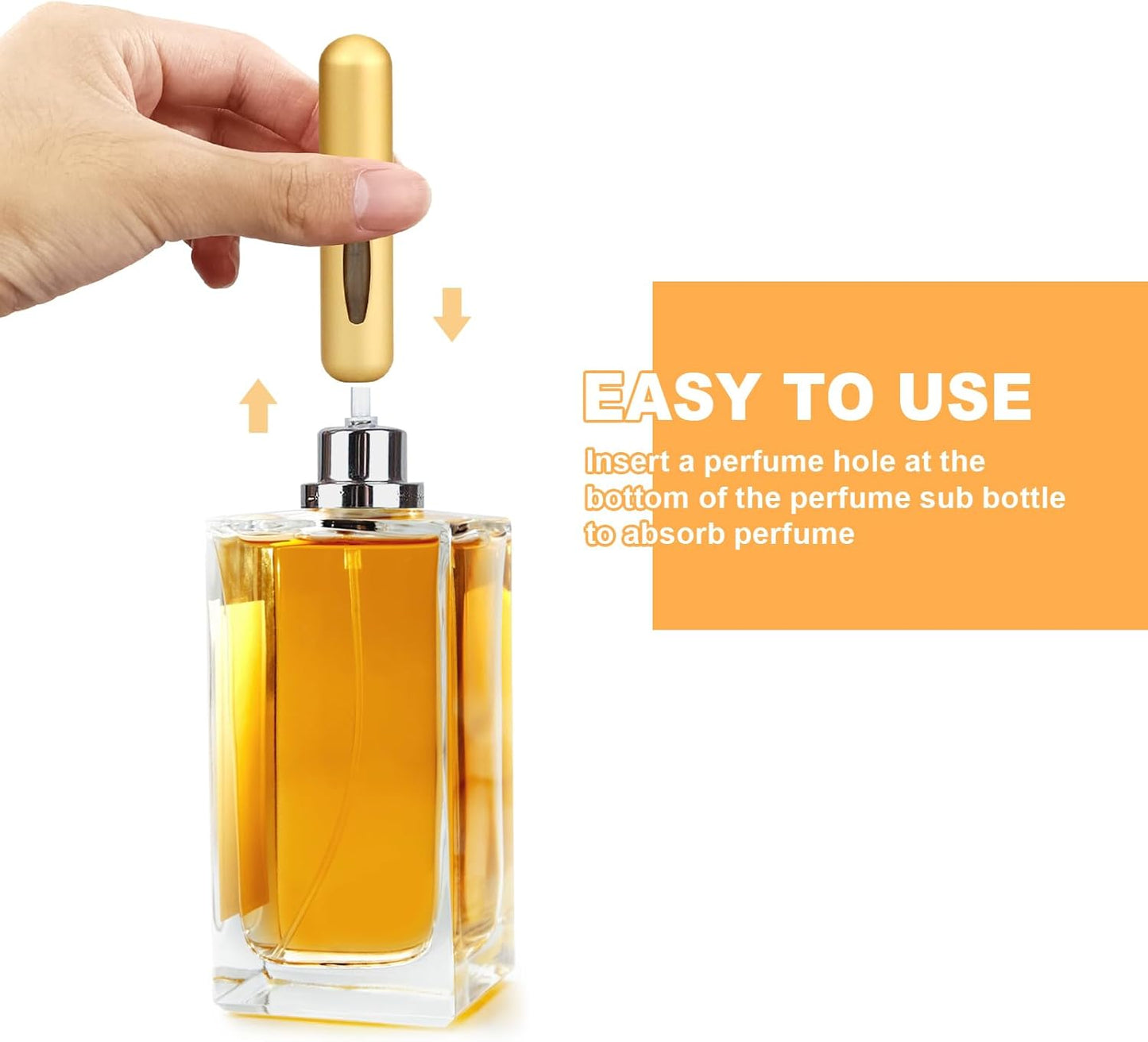 QMOEH Refillable Perfume Atomizer Travel,8Pcs 5ML Portable Mini Pocket Perfume Atomizer Bottle Spray for Women Mens Small Mister Spray Bottle for Travel Accessories