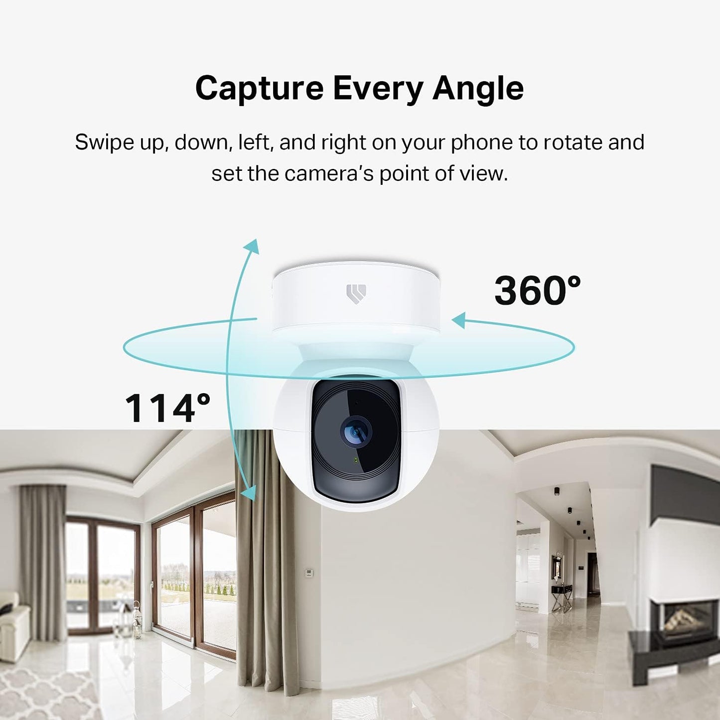 Kasa Smart Indoor Pan-Tilt Home Security Camera, 1080p HD Dog Camera w/Night Vision, Motion Detection for Baby & Pet Monitor, Cloud & SD Card Storage, Works w/ Alexa & Google Home, 2.4G WiFi (EC71)