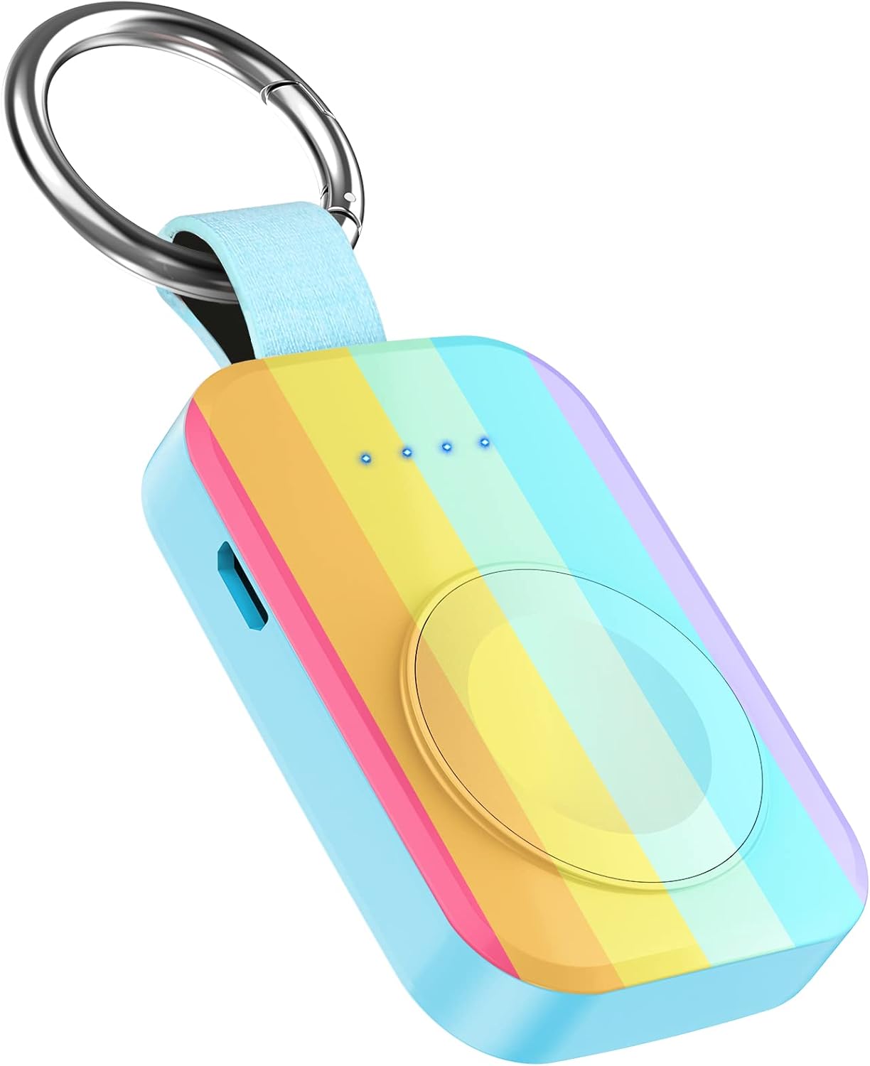 i.VALUX for Apple Watch Charger Portable Magnetic i Watch Charger, Keychain Travel Accessories Smart Wireless Charging Battery Pack Power Bank for Apple Watch Series 10/9/8/7/6/5/4/3/2/1/SE/Ultra1 2