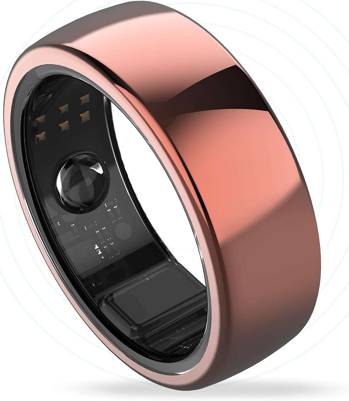 Aabo AI Smart Ring for Men & Women | Fitness Tracking - 32 Modes | Sleep & Stress Monitoring | Titanium Ring | No App Subscription | IP68 Water Resistant | Upto 7-Day Battery Life |Black, Size 11