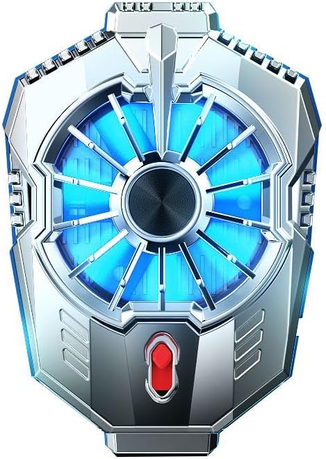 Electroplate Phone Cooling Fan, 2 Gears Cooler with Clip for iPhone, Semiconductor Quick Cooling Gaming Equipment for Travel Outdoor Live