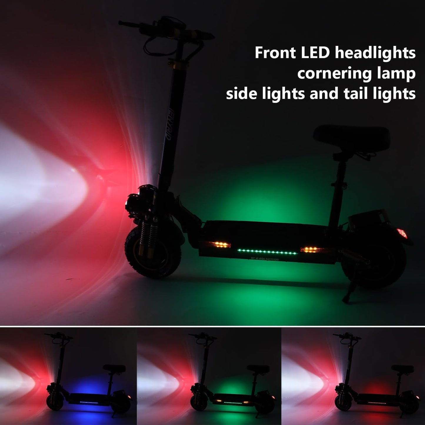 iENYRID 800W/2000W e Scooter for Adults Electric Scooter with Seat 10" Off Road Pneumatic Tires Long Range Motorized e-Scooter,28-35MPH,30-35Miles Range eScooter,Fast Foldable Eletric Scooters for men
