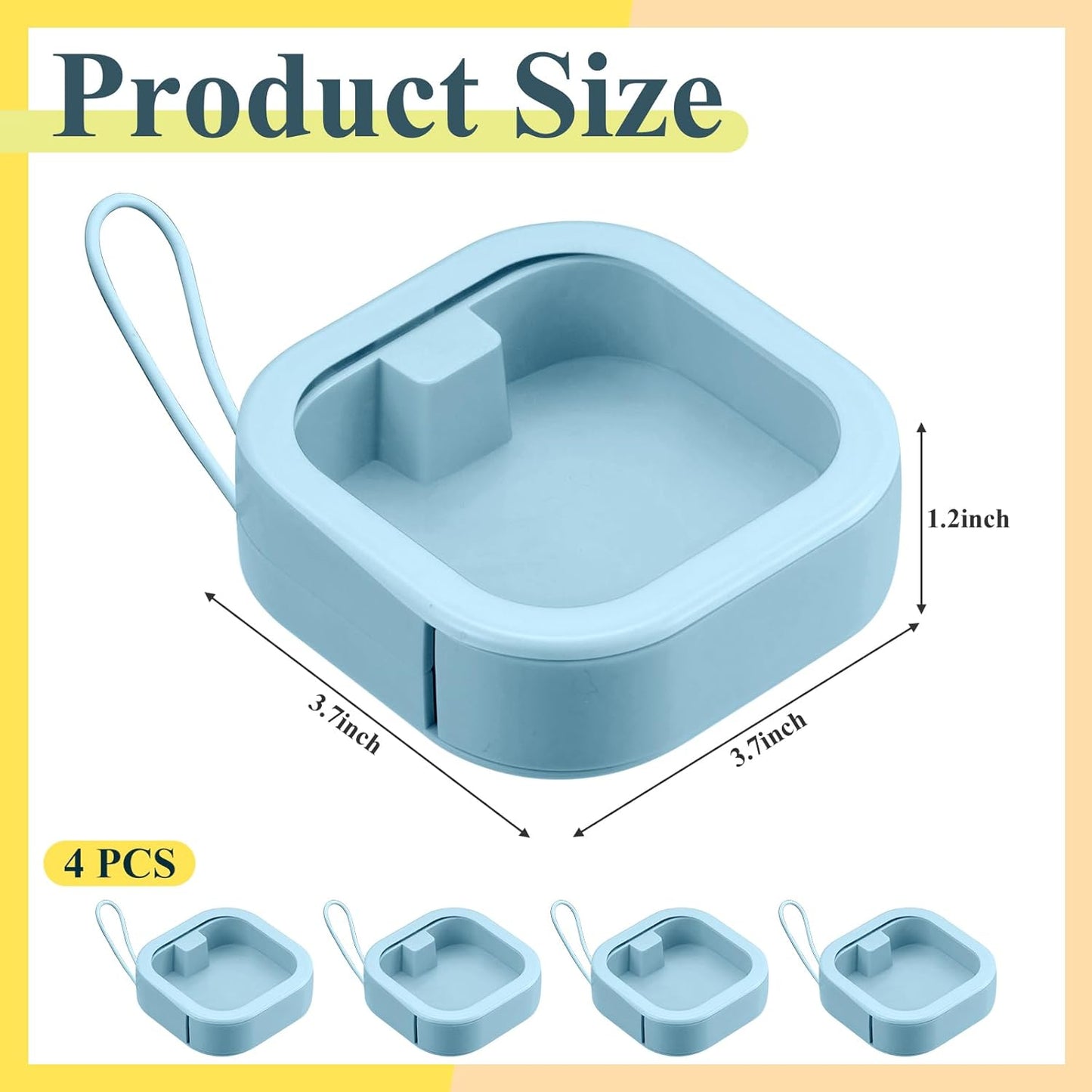 Kathfly 4 Pcs White Hair Tie Organizer Portable Hair Accessory Storage Containers Stackable Hair Tie Bobby Pin Holder Home Cotton Swab Dispenser Hair Accessories Jewelry Organizer Box