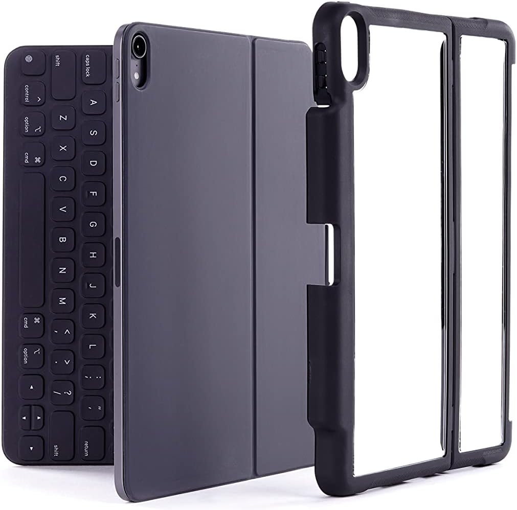 STM Dux Shell Magic Folio for iPad Air (5th/4th Gen) & iPad Pro 11" (4th/3rd/2nd/1st Gen) - Ultra-Protective Case with Apple Pencil Storage - Black