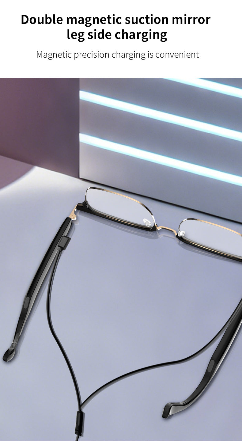 Smart Glasses With Automatic Color-changing Lenses, Touch Control, Built-in Microphone, High-resolution Audio, Wireless, Rechargeable Battery, Blue Light Protection, Suitable For Office, Outdoor, Sports, Driving, Music Playback, Hands-free Calls - The Pe