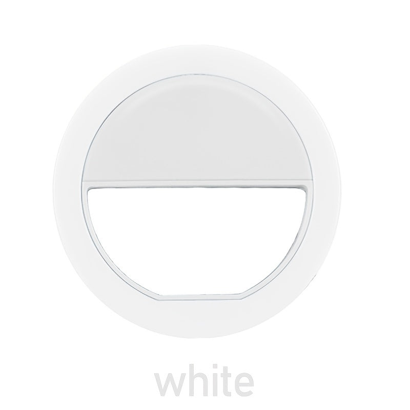 AAA Battery Mobile Phone Accessories Portable LED Ring Mini Fill Light Selfie Flash Ring Light For Phone Live Streaming Video Make Face Beauty