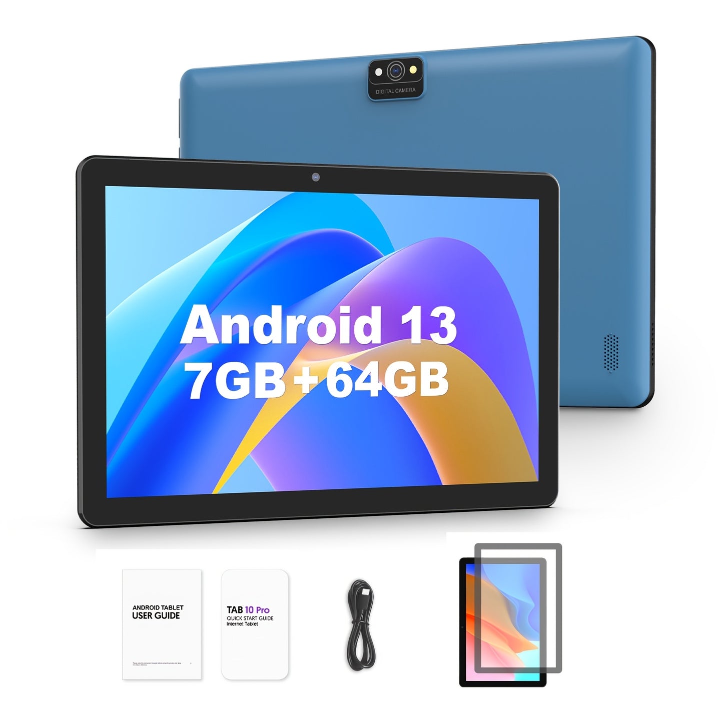 10" Android 13 Tablet, 3GB RAM 64GB ROM