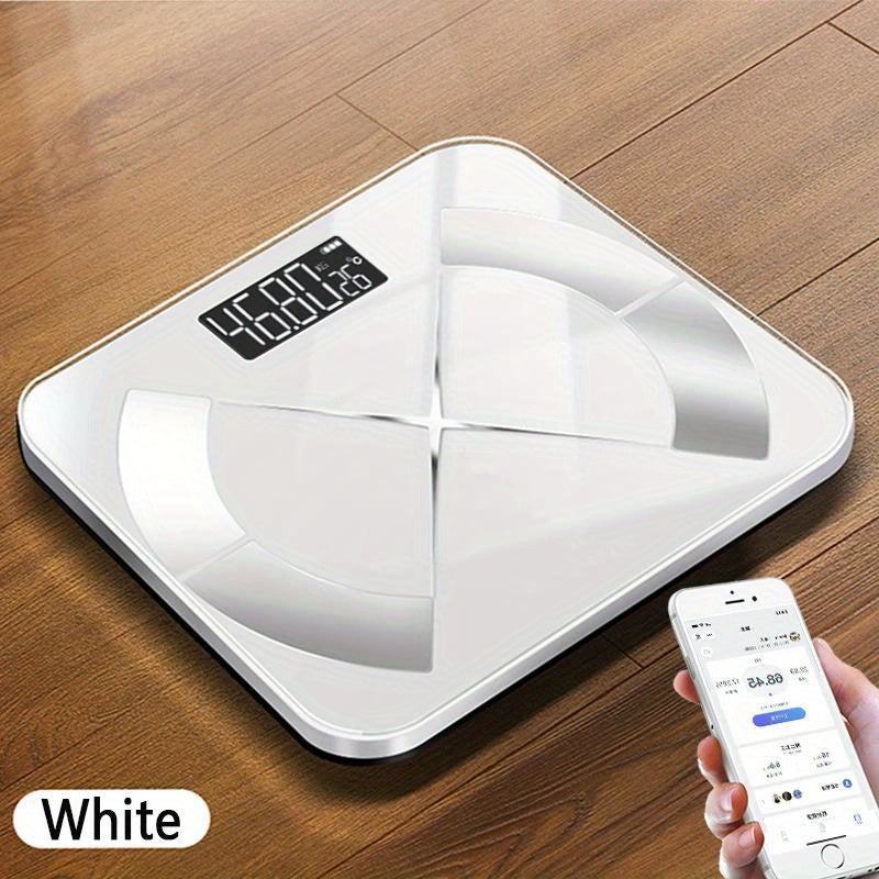 Smart Digital LED Weight Scale With Wireless Connection To Smartphone App, A Must-have For The Bathroom (batteries Not Included)