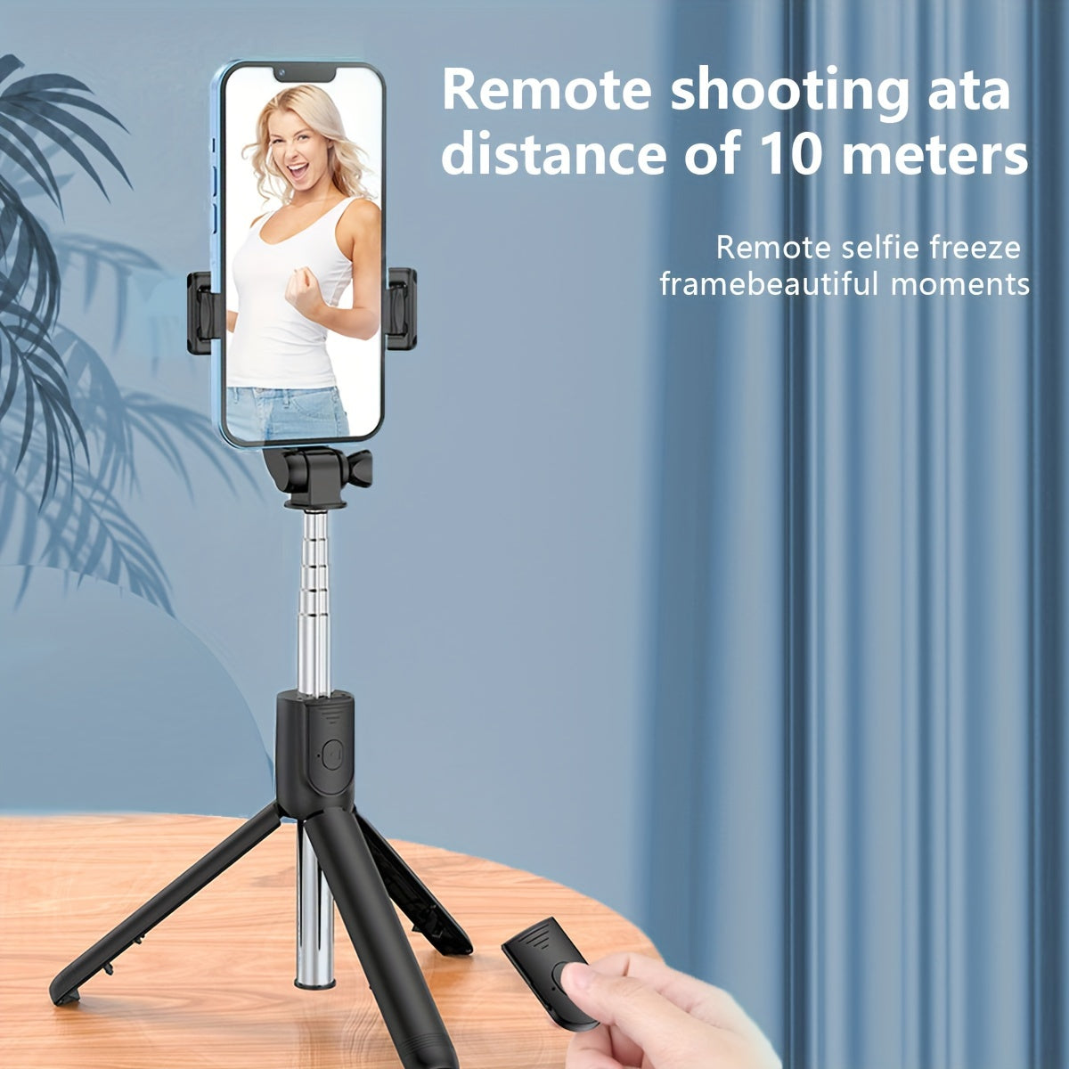 Mobile selfie stick, portable mini universal mobile phone holder, handheld anti shake stable, dedicated vlog tool for live streaming shooting, 360 degree rotating wireless photography tripod