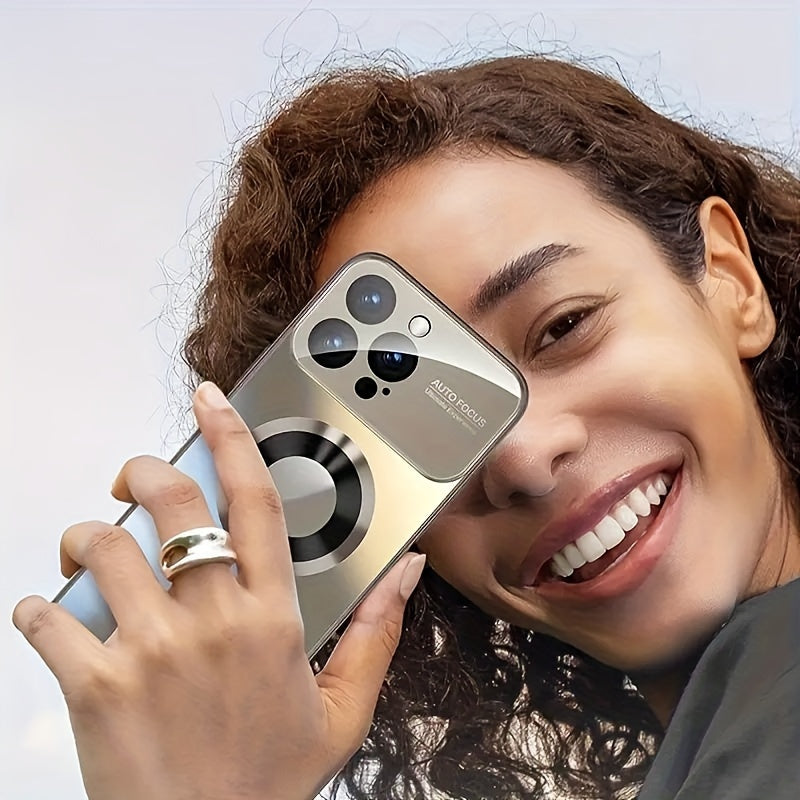 Luxury Matte Magnetic Wireless Charging Phone Case