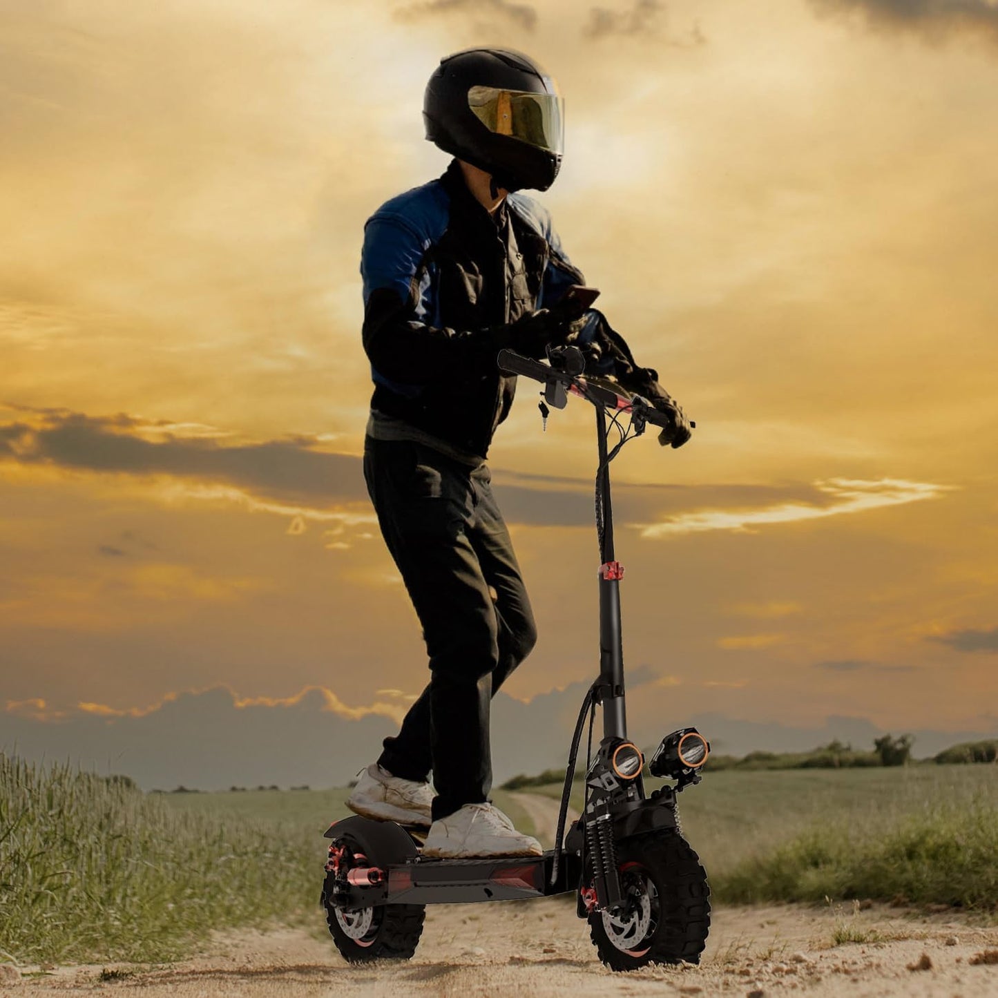 Electric Scooter Adults, 15/18/21AH Big Battery, 600/800/1200W Motor, 10"/11" Off Road Tire, Folding E Scooter with Seat