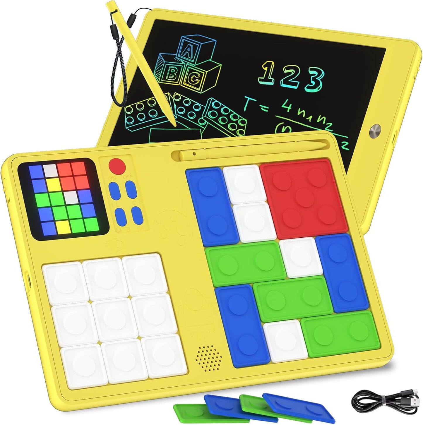 PYTTUR LCD Writing Tablet for Kids 10 Inch Colorful Toddler Drawing Tablet Reusable Doodle Board Electronic Drawing Pads Educational and Learning Kids Toys for Girls(Pink)