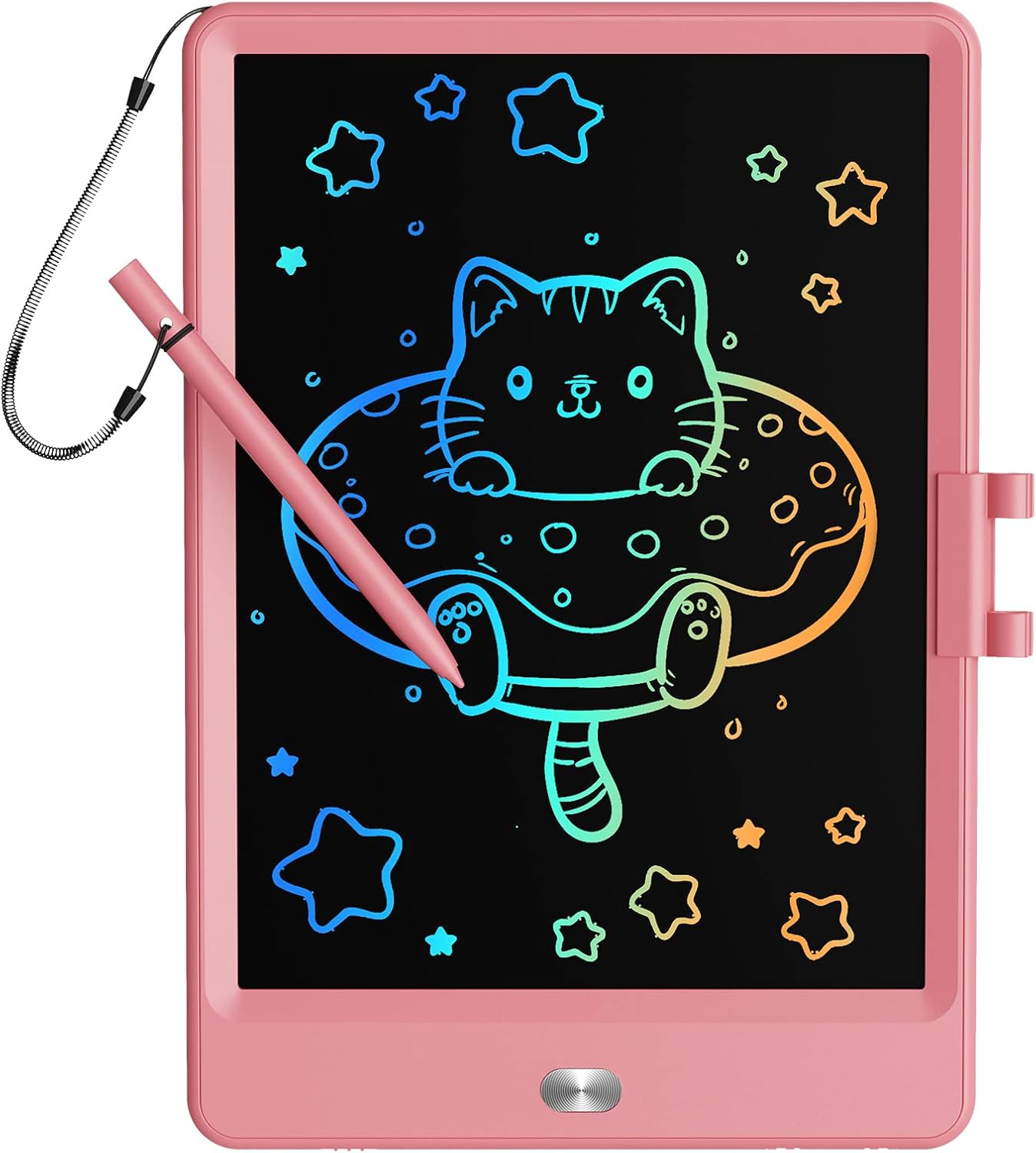 TEKFUN Teen Girl Gifts Ideas, 15inch LCD Writing Tablet for Kids Age 8-10 and Up, Doodle Board 4 5 6 7 Year Old Girl Toys, Mothdays Day Gifts Homeschool Supplies Easter Gifts for Toddlers (Pink)