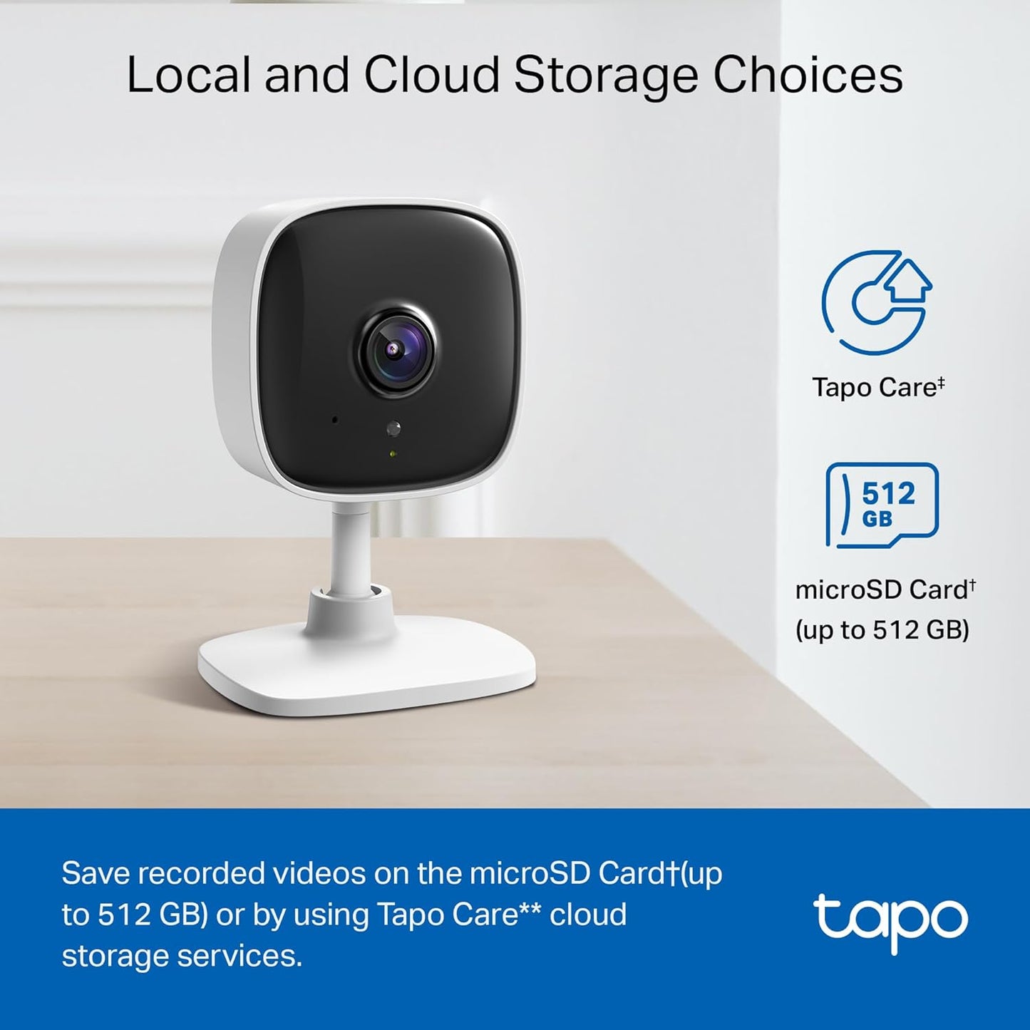 TP-Link Tapo 1080P Indoor Security Camera for Baby Monitor, Dog Camera w/Motion Detection, 2-Way Audio Siren, Night Vision, Cloud & SD Card Storage, Works w/Alexa & Google Home (Tapo C100)
