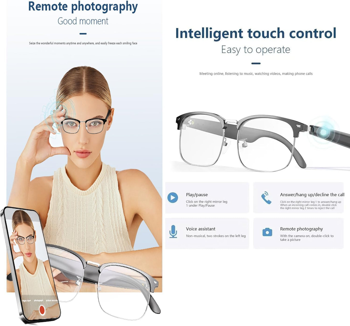 Kondaroma Smart Translation Glasses, Real-Time Al Lanauage Translation